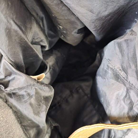 Vintage Mad Love Y2K Bag Tropical Canvas Leather Boho Distressed Grunge Purse - Picture 9 of 11